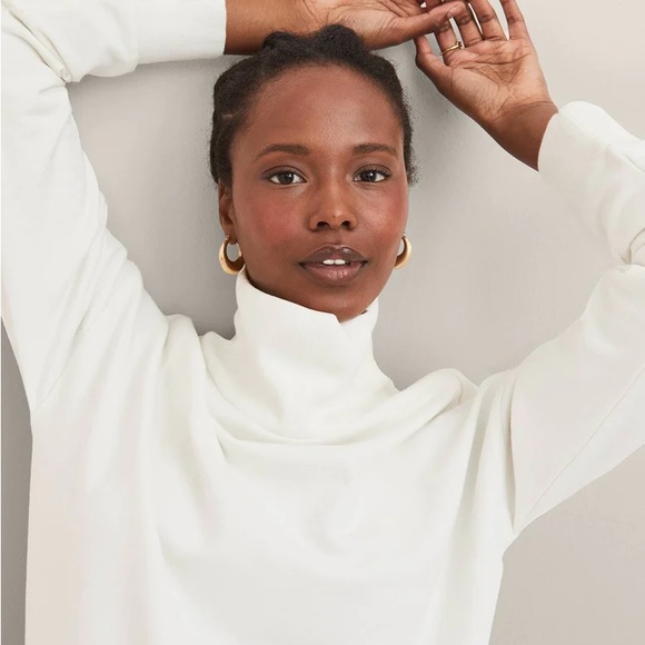 NWT Hatch The Ari Sweatshirt Dress in Ivory - Picture 3 of 9